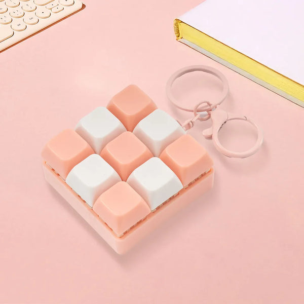 Pocket Keyboard Fidget Keychain Toy